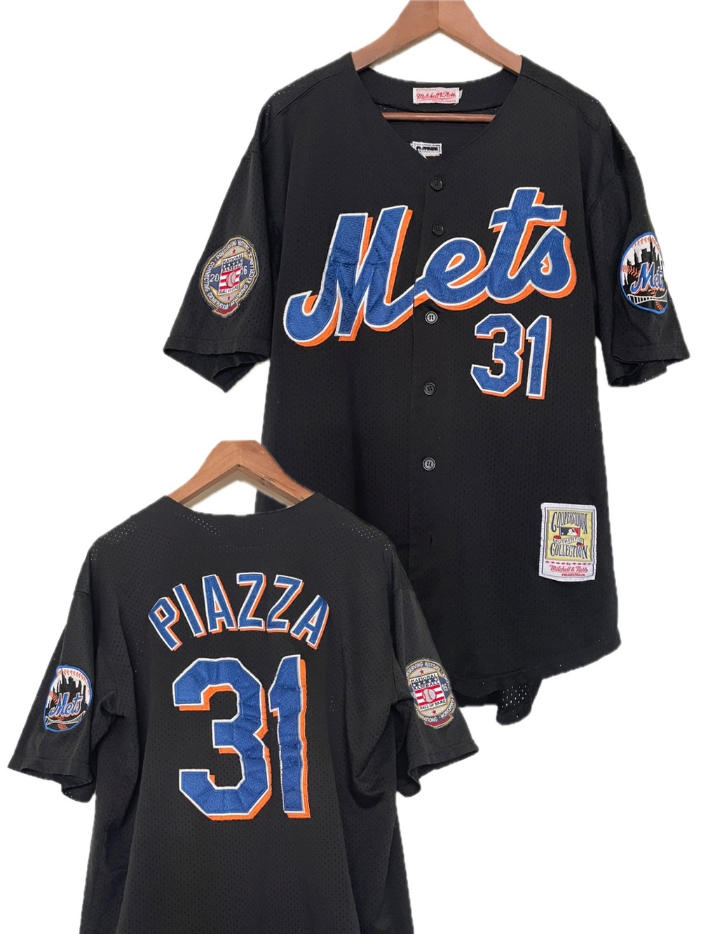 Vintage New York Mets Mike Piazza #31 Mitchell & Ness Jersey  L/XL Hall of Fame